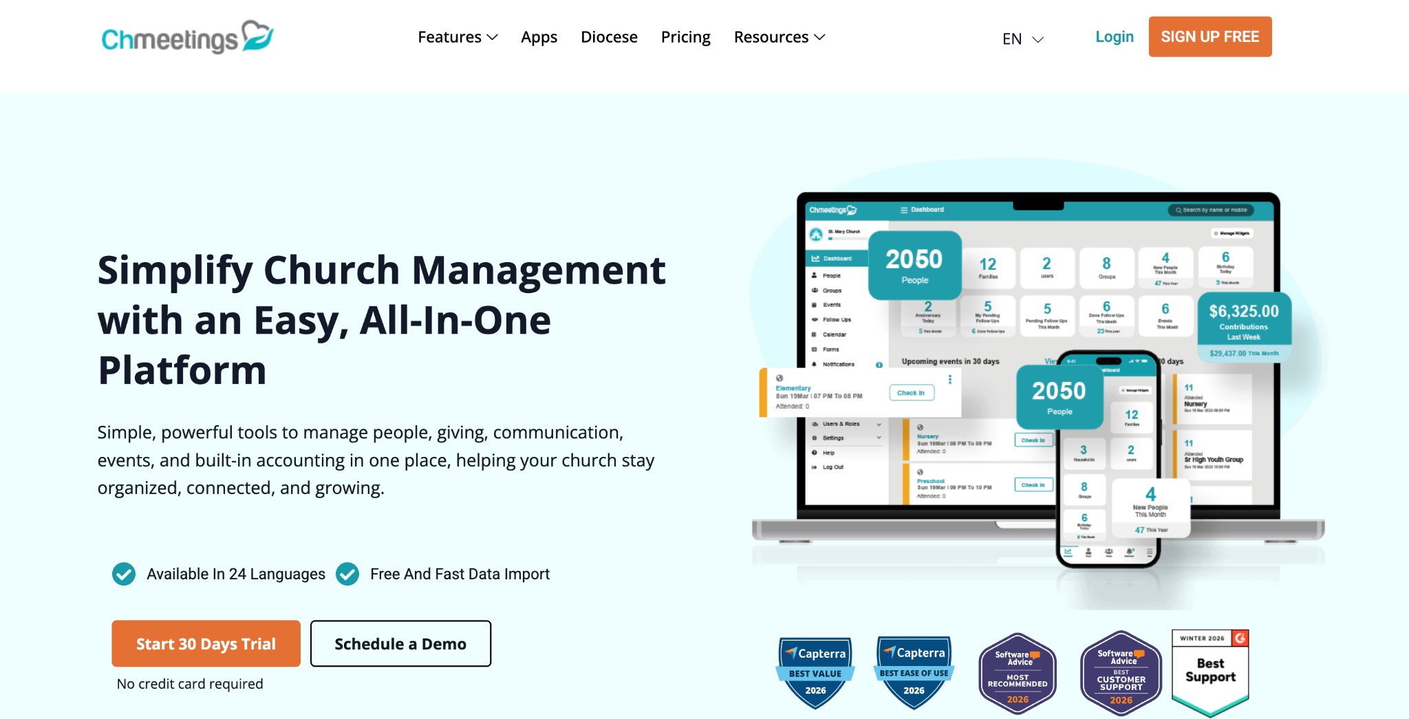 ChMeetings CMS